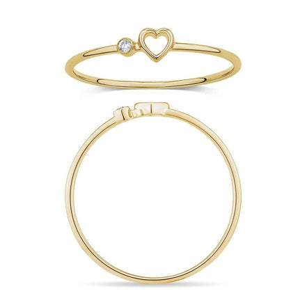 Serti Clos Cœur Diamant 0,01ct
