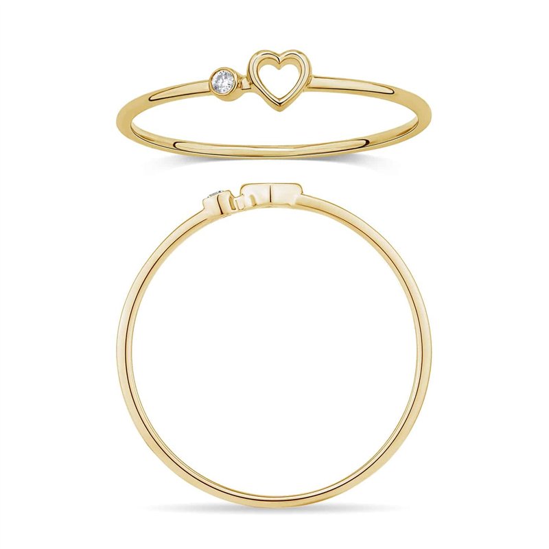 Serti Clos Cœur Diamant 0,01ct