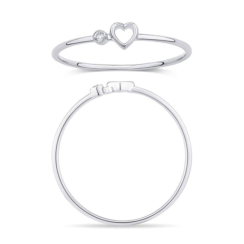 Serti Clos Cœur Diamant 0,01ct