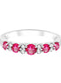 Bague, Alliance Rubis & Diamants 0,65ct