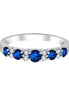 Bague, Alliance Saphir & Diamants 0,65ct