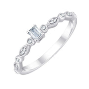 Taille Émeraude Diamant 0,19ct