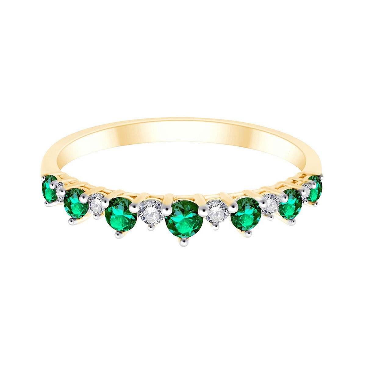 Alliance Émeraude et Diamants 0,07 ct