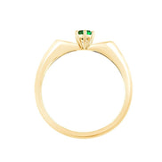 Toi & Moi Émeraude & Diamants 0,03ct II