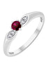 Rubis et Diamants 0,03ct VI