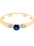 Toi & Moi Saphir & Diamants 0,03ct I