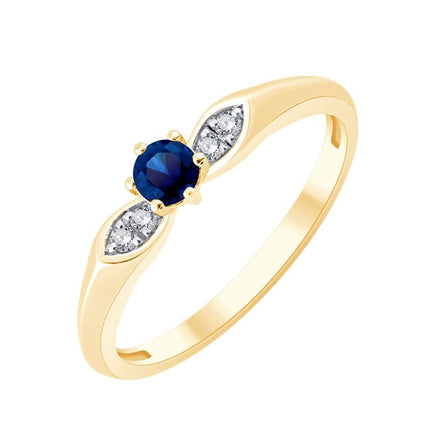 Toi & Moi Saphir & Diamants 0,03ct I