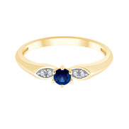 Toi & Moi Saphir & Diamants 0,03ct I
