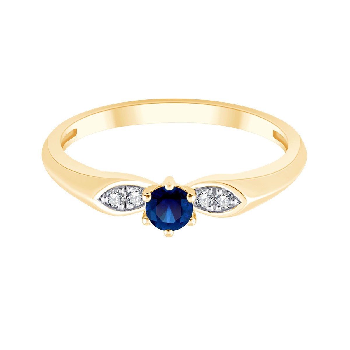 Toi & Moi Saphir & Diamants 0,03ct I
