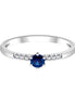 Saphir Rond & Diamants 0,18ct