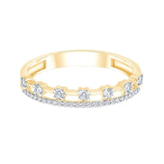 Demi Alliance Trilogie Diamant 0,16ct