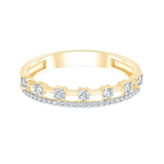 Demi Alliance Trilogie Diamant 0,16ct