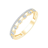 Demi Alliance Trilogie Diamant 0,16ct