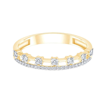 Demi Alliance Trilogie Diamant 0,16ct