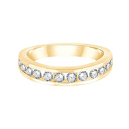 Demi Alliance Serti Clos Diamant 0,6ct