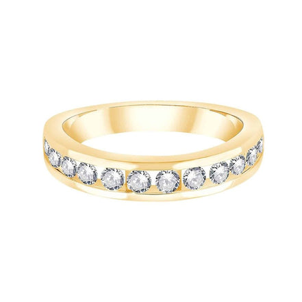 Demi Alliance Serti Clos Diamant 0,6ct