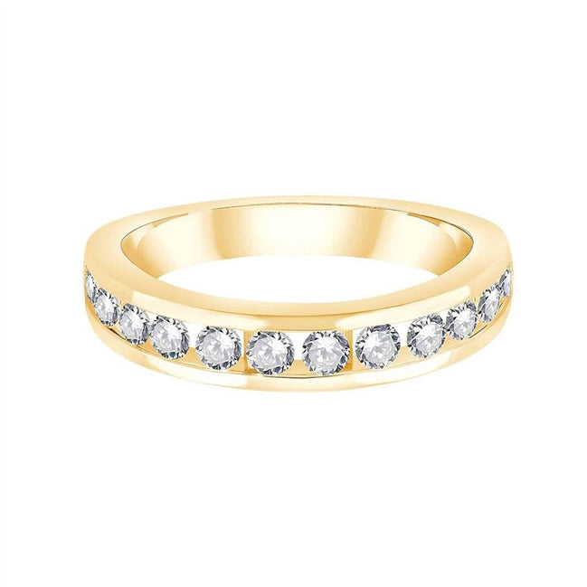 Demi Alliance Serti Clos Diamant 0,6ct