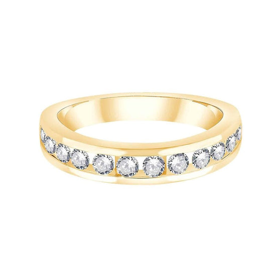 Demi Alliance Serti Clos Diamant 0,6ct