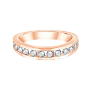 Demi Alliance Serti Clos Diamant 0,6ct