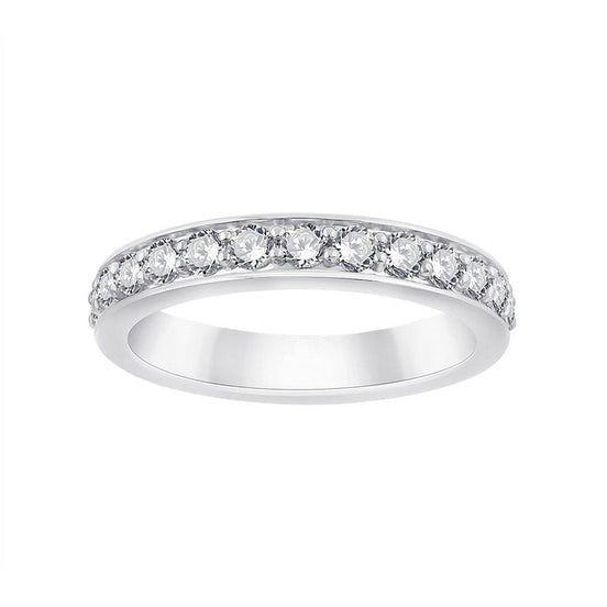 Demi Alliance Serti Clos Diamant 0,61ct