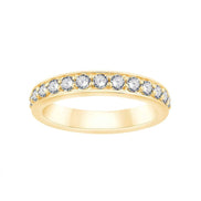 Demi Alliance Serti Clos Diamant 0,61ct