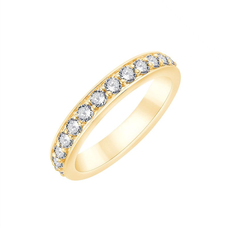 Demi Alliance Serti Clos Diamant 0,61ct