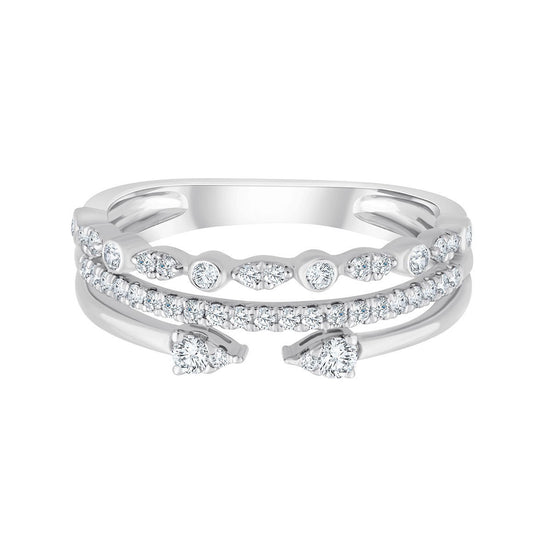 Bague, alliance diamant 0,32ct