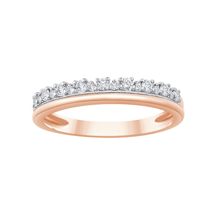 Bague, Alliance Ronde Diamant 0,19ct