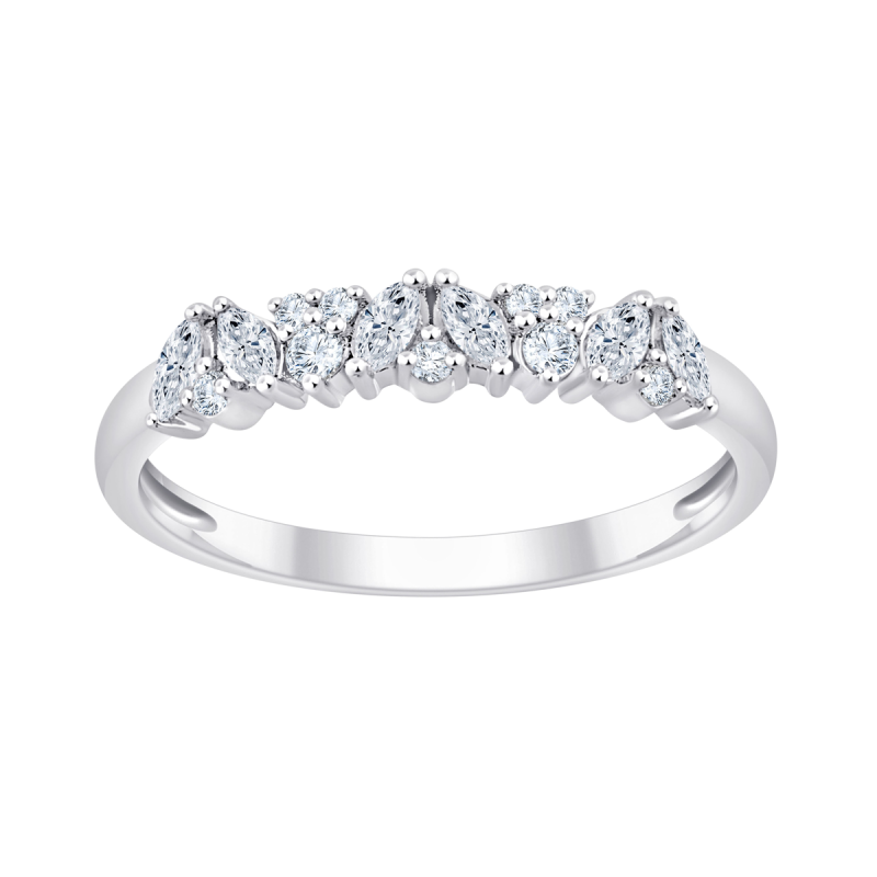 Bague de fiançailles ou alliance, diamant rond 0,21ct