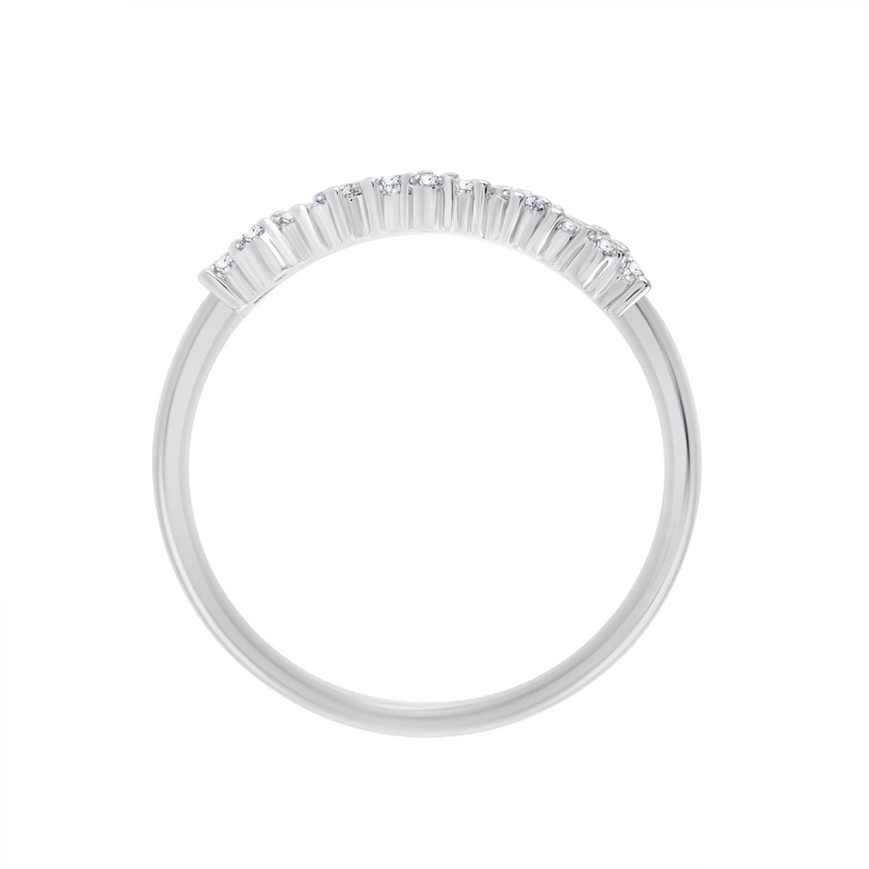 Bague de fiançailles ou alliance, diamant rond 0,21ct