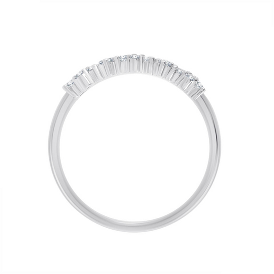 Bague de fiançailles ou alliance, diamant rond 0,21ct