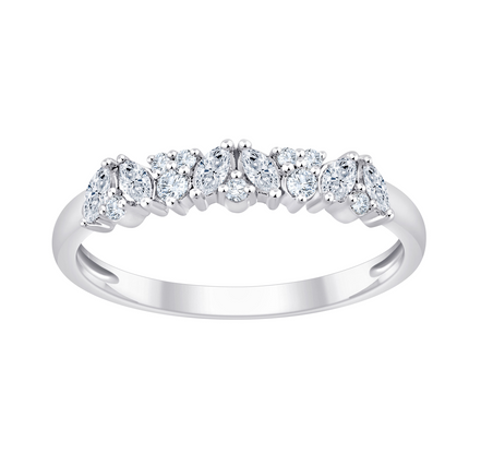 Bague de fiançailles ou alliance, diamant rond 0,21ct