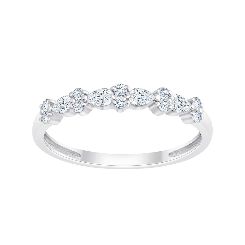Bague Alliance Ronde Diamant 0,24ct