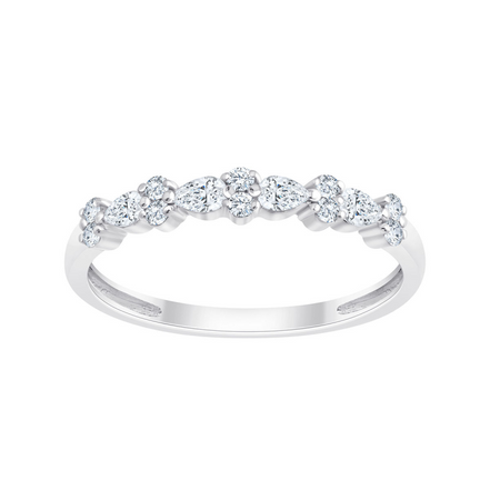 Bague Alliance Ronde Diamant 0,24ct