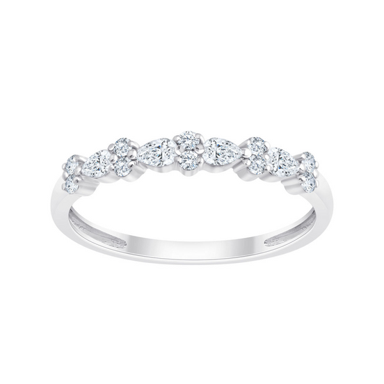 Bague Alliance Ronde Diamant 0,24ct
