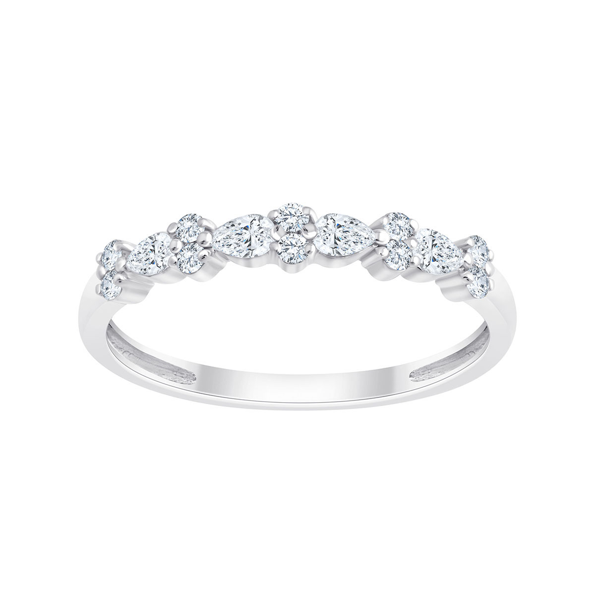 Bague Alliance Ronde Diamant 0,24ct