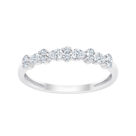 Bague Alliance Ronde Diamant 0,24ct