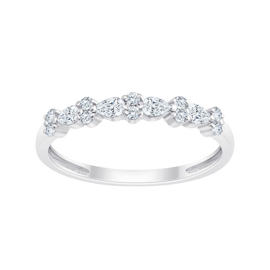Bague Alliance Ronde Diamant 0,24ct