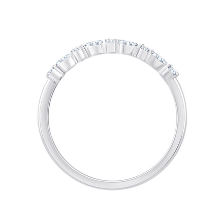 Bague Alliance Ronde Diamant 0,24ct