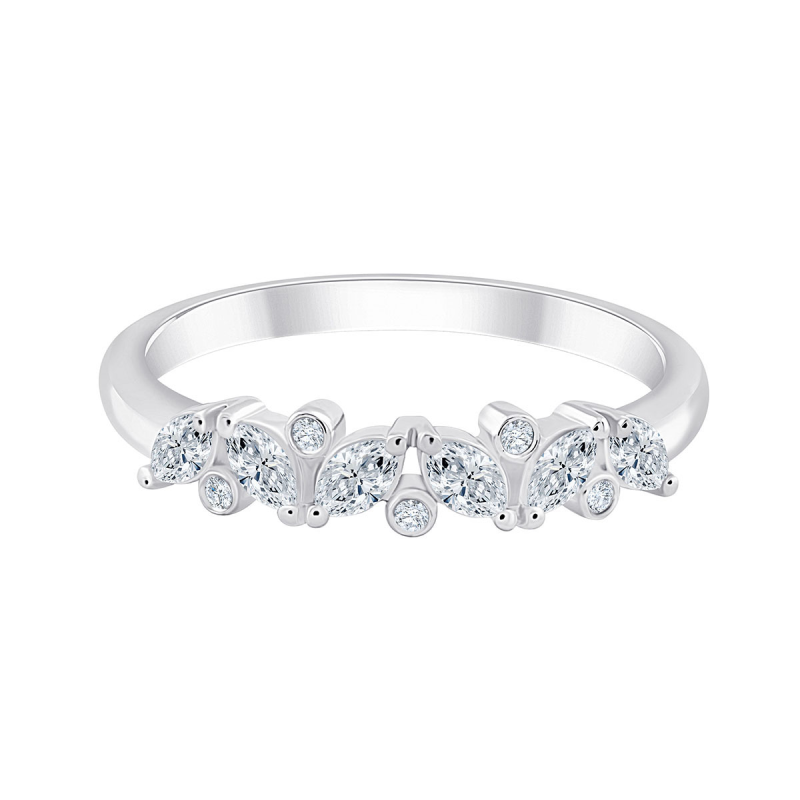 Bague, alliance ronde diamant 0,27ct