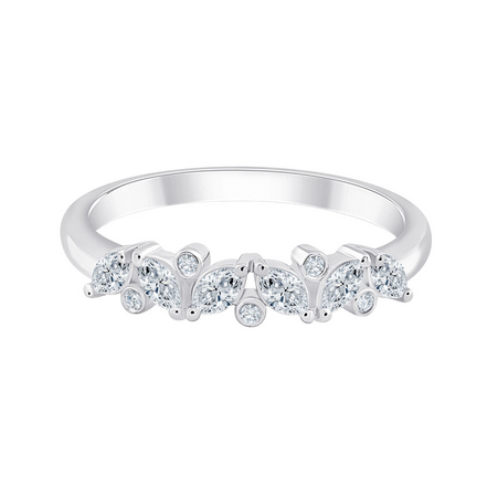 Bague, alliance ronde diamant 0,27ct