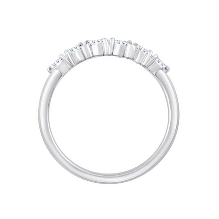 Bague, alliance ronde diamant 0,27ct
