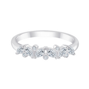 Bague, alliance ronde diamant 0,27ct