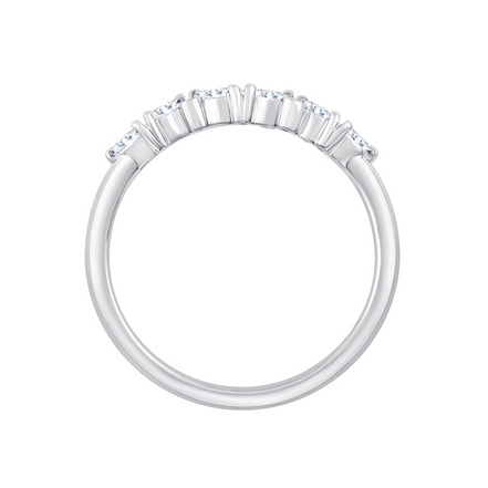 Bague, alliance ronde diamant 0,27ct