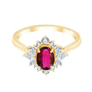 Rubis et diamants 0,29 ct