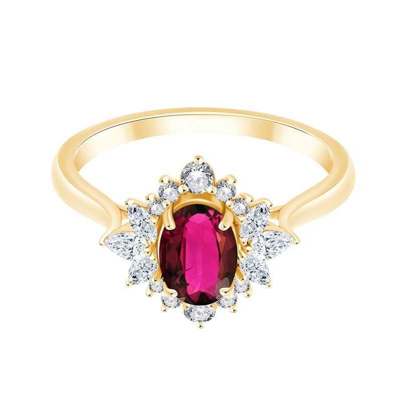 Rubis et diamants 0,29 ct