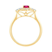 Rubis et diamants 0,29 ct