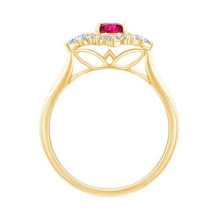 Rubis et diamants 0,29 ct
