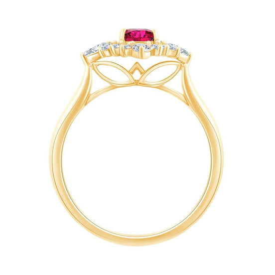 Rubis et diamants 0,29 ct