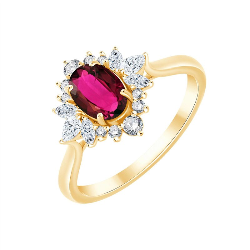 Rubis et diamants 0,29 ct